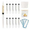 50 Sets 3mL Colostrum Syringes with Caps,Colostrum Collector kit | 50PCS 3mL Sterile Syringe, 50 Labels, 5 Storage Bags and 1 Measuring Cup
