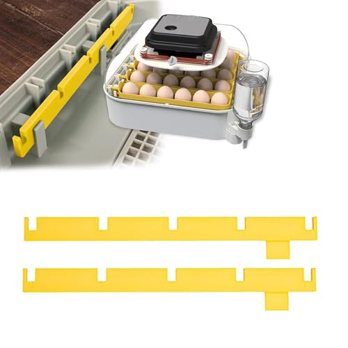 TEYOUYI 2-Pack Egg Turner Support Bars for Maticoopx 30 Incubator,Holds 5 Baskets Automatic Egg Roller (Yellow) - color: Yellow