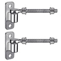 Insaga 6'' J Bolt Gate Hinge and Wall Mount Hinge 2Pack, Heavy Duty 304 Stainless Steel Gate Hinges, One Piece with No Welding for Farm, Fence, Garden, Metal Gates, Load Capacity up to 500LB - size: 6''-2Pack