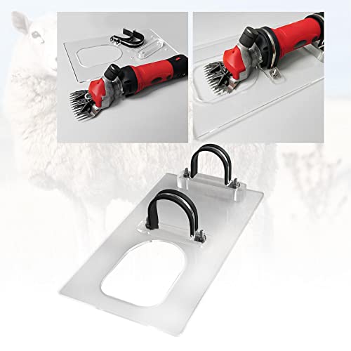 Fenteer Shearing Bracket for Sheep Shears and Carpet Trimmers, 13.78 x 7.87 in Acrylic Tufting Aid for Livestock Grooming - color: A