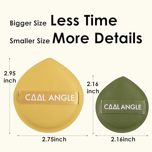 COOL-ANGLE Makeup Sponge Set, Latex-Free X-Large Blender Puffs, 4Pcs | Liquid Foundation Blending, Powder Concealer Coverage, Wet Or Dry Dual Use, Washable And Reusable, Beginner Friendly Design - color: A9: 4XLarge Yellow
