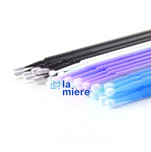 2.5mm Purple 400Pcs Bendable Microbrush Applicator Micro Brushes International Regular - color: Purple, size: 2.5mm