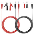 Sumnacon 4 in 1 Banana Plug Alligator Clip Pure Copper Fork Test Lead, 6.6 Ft Multimeter Flexible Test Lead Wire Cable with Protective Jack Copper Clamps for Electrical Testing 1000V/15A - size: 6.6 ft