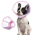 Dog Cone Collar for Dogs After Surgery,Transparent Dogs Cone Stop Licking,Foldable Dog Recovery Collars & Cones Anti-Bite Lick Protective Wound,Protective Elizabethan Collar Alternative,Pink,M - color: Pink