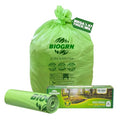 50-55 Gallon Compostable Trash Bags, 12 Count, 1.57 Mil Heavy Duty Flat Top Large Trash Bags for Lawn, Leaf, Yard Waste & Outdoor Garden Cleanup, ASTM D6400 BPI & OK Compost HOME Certified - color: 55 Gallon Flat Top, 12 Count