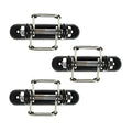 Electric Fence Tape Corner/Ends Insulator with Buckles, 3-Pack | Wood Post Tape Connector, With Screw, For Polytape up to 40mm