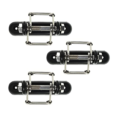 Electric Fence Tape Corner/Ends Insulator with Buckles, 3-Pack | Wood Post Tape Connector, With Screw, For Polytape up to 40mm