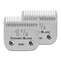 1-1/2 Replacement Blade compatible with Oster Classic 76/Andis dog Clipper | Cut Length 5/32"(4mm),2 Pack,Compatible with Andis/oster Classic 76/Star-Teq/Power-Teq/A5 Clipper - color: SIZE 1-1/2(PACK)