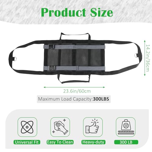 Calf Sling for Weighing Animals with Adjustable Back Straps 24" x 14" | Breathable Mesh Livestock Harness, Hanging Weight Scale Accessory for Small Animal, Newborn Lambs,Goats,Calves,Alpacas&Dogs