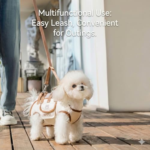 Outdoor Pet Crossbody Bag, Small Dog & Cat Carrier, Brown, Small | Multifunctional, Hands-Free Shoulder Sling, Adjustable Strap - color: brown