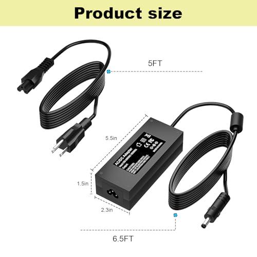12V Power Cord for Nurture Right 360° Egg Incubator Compatible with Nurture Right 360° Egg Incubator Charger Power Adapter Cord
