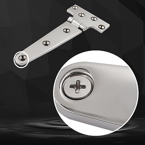 316 Stainless Steel T Hinges Marine Grade 6'' x 3" Heavy Duty Boat Hatch Hinge (150 mm X 72 mm) 2 Pack Casting Cabinet Hardware Door Hinge with Screws - style: 6'' x 3" 2 Pack