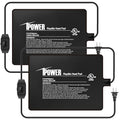 iPower 6x8 Inch Reptile Heating Pad with Adjustable Controller Knob, Under Tank Heater Mat for Turtles, Lizards, Snakes, Amphibians & Small Pets, 2 Pack - size: 6 X 8 Inch, style: 2 Pack Heat Pad with Adjustable Knob