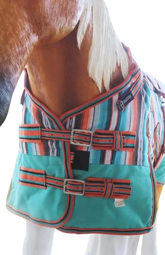 CHALLENGER 1200D Miniature Weanling Donkey Pony Horse Foal Winter Blanket - color: Fiesta Serape, size: 50 Inches