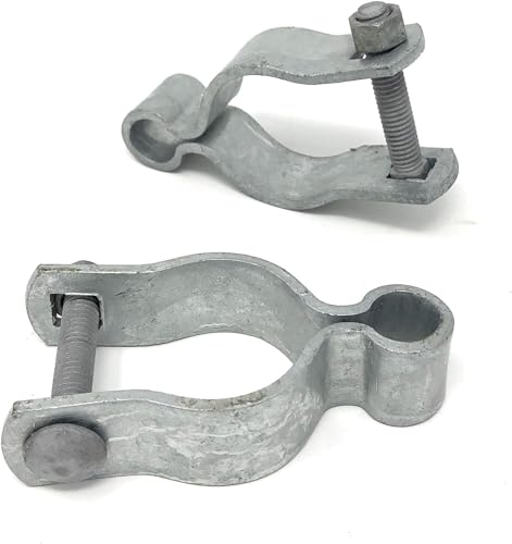 Female Gate Hinge - Pressed Steel, High Corrosion Resistance, Long Life Span - 2 Per Pack - Includes Required Carriage Bolt (Galvanized Steel, 1-7/8") - color: Galvanized Steel, size: 1-7/8"
