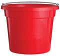 Little Giant® Round Plastic Utility Bucket | Durable & Versatile Feeder Bucket with Handles | 10 Quarts | Red - color: Red