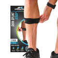 Calf & Shin Supports, Shin Splint Brace | Adjustable Neoprene Shin Splint & Leg Compression Support Strap | for Strains, Injuries, Pain - size: Large (2 Straps)