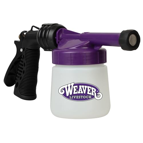 Weaver Livestock Mini Foamer for Cleaning Horses, Goats, Sheep, Swine or Dogs Includes Container with lid and Spray Nozzle with Easy On/Off