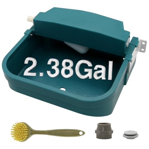 9L/300oz Automatic Dog Water Bowl Wall Mounted for Chicken Cat Cattle Sheep