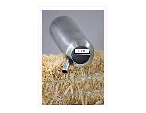 Melasty, Rubber Inflation/Liner for Cow 12.1/2" Long for Milking Machine (4 Pcs) / Stainless Steel Shell (4 Pcs) Combo!