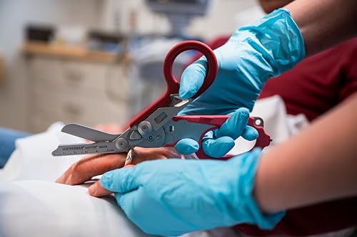 LEATHERMAN, Raptor Rescue, 6-in-1 Heavy-Duty Emergency/Trauma Shears with Carbide Glass Breaker & Strap Cutter, Made in the USA, Raspberry Rose - color: Raspberry Rose