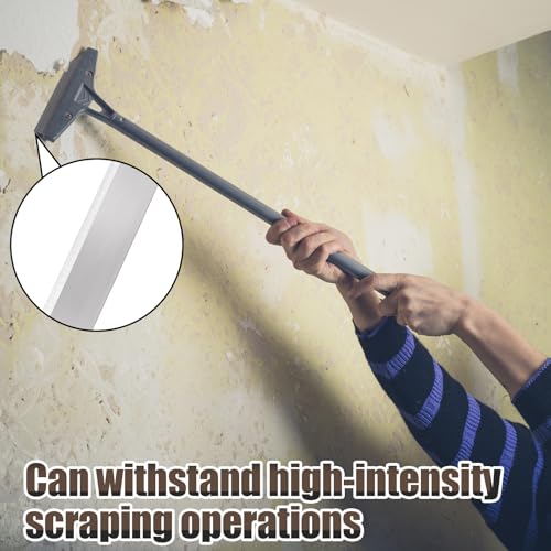 Hicarer 200 Pcs 8" Floor Scrapers Blade Replacements, Angled Demolition Scraper Blades Replacement Carbon Steel for Efficient Flooring Removal Razors Compatible with Razor Blade Scraper - size: 8 Inch
