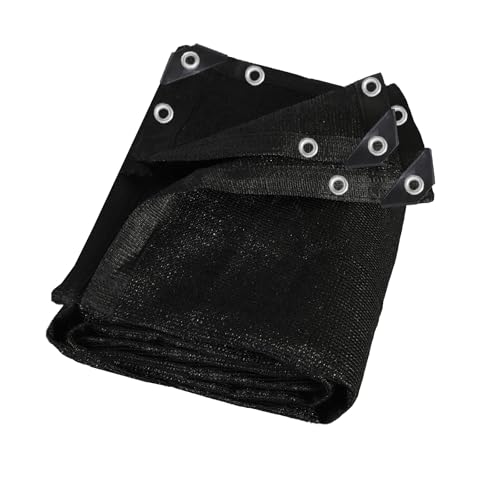 90% Black Shade Cloth 6 ft X 3 ft, Heavy Duty Sunblock Garden Shade Tarp | Sun Shade Netting with Grommets for Plant Cover, Greenhouse, Pergola, Patio, Tomatoes, Backyard, Kennel, Mocha, Chicken Coop - color: Black, size: 6 ft X 3 ft