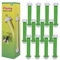 Fly Stick Sticky Fly Traps for Indoors Outdoor 12pk, Sticky Hanging Fly Stick, Flying Insect Trap, wasp Trap (Green 12PCS) - color: Green 12PCS