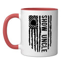 Livestock Show Uncle US Flag Livestock Show Uncle Ceramic Mug, Red/White, 11oz - color: Red/White, size: 11 Ounces