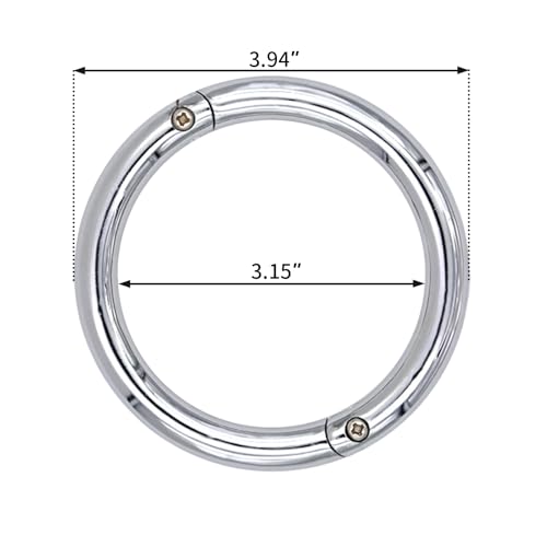 Longtor Bull Nose Ring, Carbon Steel, Rustproof, Secure Lock (3.15″) | Heavy duty for cattle/livestock. Easy insert & secure lock. Rustproof steel. Farmer/vet essential. - size: 3.15″