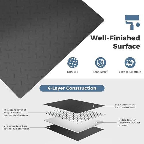 60"x60" Heavy-Duty Industrial Floor Scale, 10000lb x 1lb, Black | Professional Pallet Scale with Digital Indicator, Carbon Steel Weighing Scale for Wareshouse, Shipping and Industrial - size: 60"x60"-10000LB