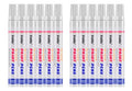 White Paint Markers, 12 Pack Oil-Based Waterproof Quick Dry Permanent Paint Pen Set for Rocks Painting, Wood, Plastic, Canvas, Glass, Mugs, Metal, Tire, Stone, DIY Craft - color: White