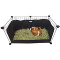 Hayzee Original Guinea Pig Hay Holder Feeder Litter Box Less Mess Encourages Natural Burrowing Instincts and Provides Ample Supply of Hay to Guinea Pigs and Rabbits (Black, 22") - size: 22"