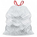 Mighty Flex 13 Gallon Trash Bags Drawstring, 1000ct Heavy-Duty Large Garbage Bags, Ultra-Flexible, Leak and Odor-Resistant Plastic Garbage Bags for Home and Commercial Use, Unscented (White) - size: 1 Count (Pack of 1000)