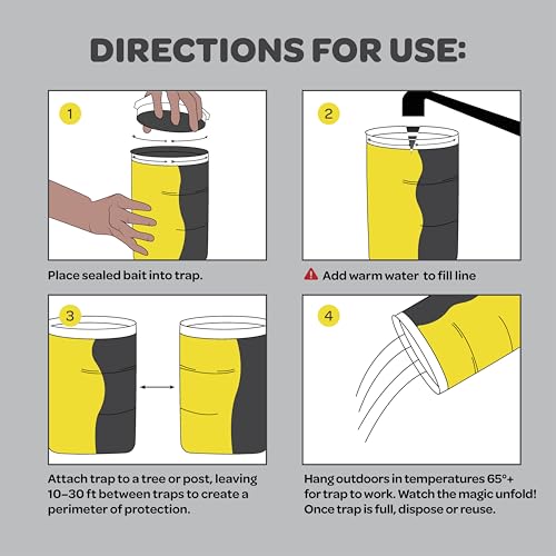 Outdoor Fly Trap Fly Traps with Dissolvable Non-Toxic Bait - Fly Repellent for Outdoor Use Only - Controls Flies for Patios, Barns, Ranches Etc. Hanging Fly Traps with Tie Included - size: 1 Pk