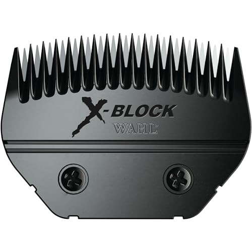 Wahl Professional Animal Ultimate Detachable Blade, 2430-500, X-Block | Detachable Replacement Blade for Cattle and Sheep Grooming, Sculpting, Blocking and Blending, Competition Series - size: X-Block