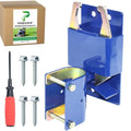 [Upgraded] Blue S16100100 Two Way Gate Latch, Farm Gate Latch | Include Hardware and Screwdriver for Cattle Gate Latch, Metal Gates with 1-5/8" to 2" Diameter Round Tubes - size: 1xGate Latch for 1-5/8" to 2" Tube
