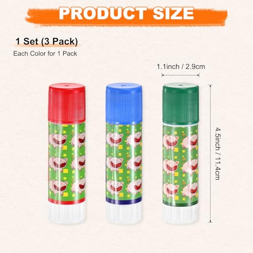 M METERXITY 3-Pack Livestock Marker, 11.4 Cm/4.5 Inches Length Medium Animal Crayons for Pig Cattle Cow Sheep Supplies, Farming Livestock Marking Accessory [Red/Green/Blue]