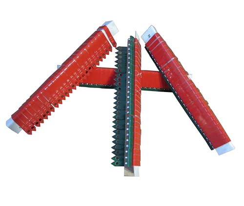 Pinnon Hatch Farms Numbered Aluminum Zip Wing Bands Chicken Pheasant Poultry Duck Identification Tags (100, Red) - color: Red