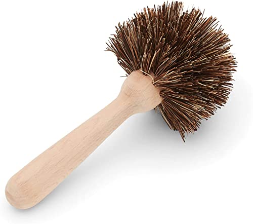 Fox Run Kitchen Brush, Dish Brush with Sturdier Natural Bassine Bristles, 8.75" - color: Tan, size: 8.75" Bassine Fiber Kitchen Brush
