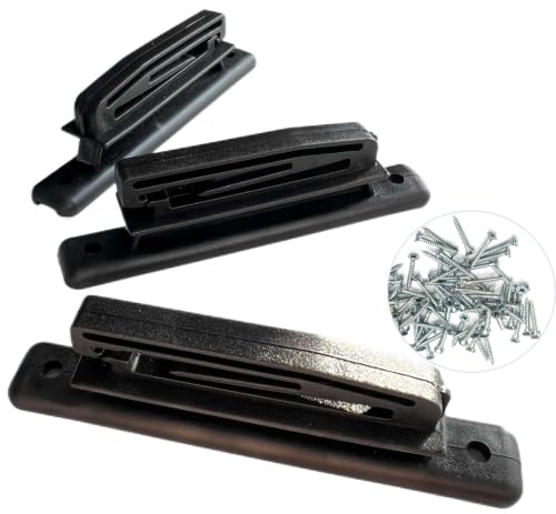 Electric Fence Polytape High Tensile Insulators for Wood Post, Fencing Accessories, Black (PK50)