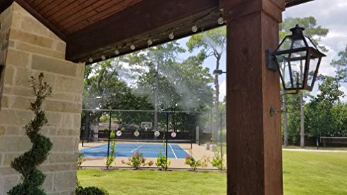 Patio Misting System - 250 PSI Misting Pump, Stainless Steel Tubing - For Residential Misting Applciation (10 Nozzle System) - size: 10 Nozzle System