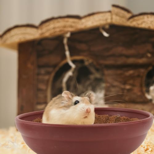 DECHOUS Pigeon Nest Bowl with 4Pcs Natural Coconut Fiber Bird Breeding Egg Mats - Clay Pigeon Nest Basin Accessories for Quails Doves and Small Birds, Pet Cage Supplies