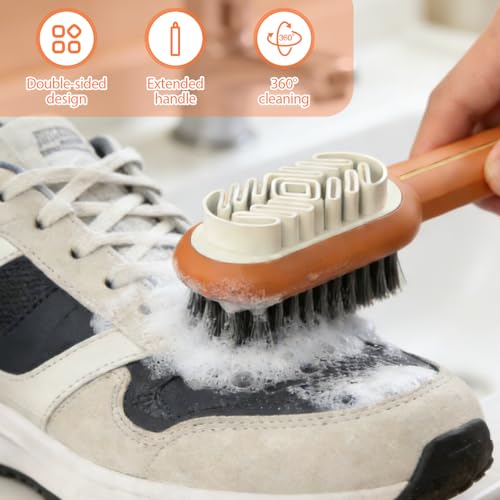 2 in 1 Suede Shoe Brush, Soft Bristle Cleaning Brush for Suede and Nubuck