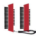Larbois Nail Brush for Cleaning Fingernails, 2Pack Heavy Duty Nail Brushes Remove Dirt and Paint Fingernail Brush Deep Cleaning Mechanical Nail Scrub Brush Two-Sided with Hanging Rope, （Red） - color: Red