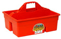 Little Giant® Plastic DuraTote | Horse Grooming DuraTote | Durable Tote Box Organizer with Easy Grip Handle | Extra Thick Sidewalls | Red - color: Red
