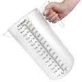 Plastic Measuring Cup with Handle, Pool Chemical Measuring Cup, Plastic Measuring Pitcher for Liquid Mixing, Pouring, Lawn Care, Pet Food, Motor Oil, Laboratory and More (120, Fluid Ounces, 3500ml) - size: 120 fl oz