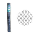 PVC Hexagonal Poultry Netting Chicken Wire 48" x25' x 1" Mesh 20GA Black - size: 48"x25'-1" 20GA