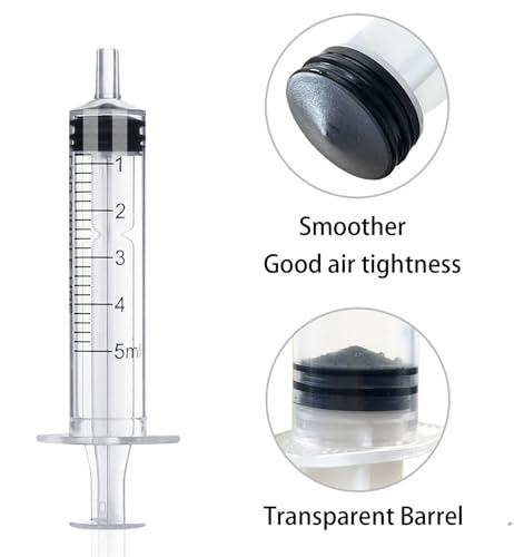 5 Ml Oral Syringe， 5cc Syringe without Needle， 5 Ml Syringes without Needle， Liquid Dosing Syringe for Pets Oral Feeding - color: 30(no needle), size: 5 mL