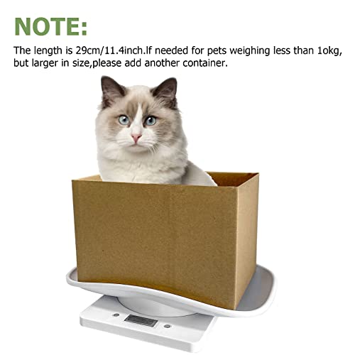 Digital Small Animals Scales for Weighing with Tape Measure, Puppy Whelping Scale Weigh Your Kitten, Rabbit with High Precision, Multifunction Electronic Baby Scales for Small Dogs Cats Crawl Pet - color: Pet Scale&Tape